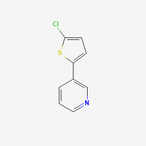 molecular formula C9H6ClNS B1441300 3-(5-Chlorothiophen-2-yl)pyridine CAS No. 859239-16-0