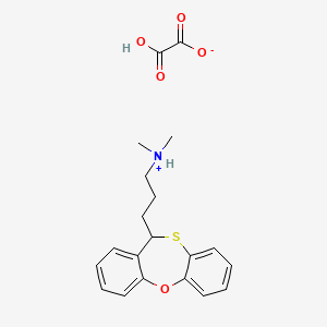 3-(6H-benzo[b][1,5]benzoxathiepin-6-yl)propyl-dimethylazanium;2-hydroxy-2-oxoacetate