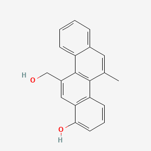 molecular formula C20H16O2 B14413015 11-(Hydroxymethyl)-5-methylchrysen-1-ol CAS No. 84249-60-5