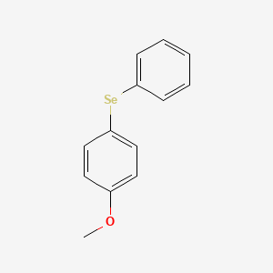 molecular formula C13H12OSe B14413031 Benzene, 1-methoxy-4-(phenylseleno)- CAS No. 80448-01-7