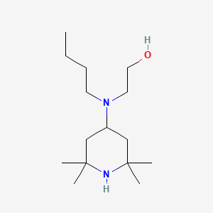 molecular formula C15H32N2O B14413038 2-[Butyl(2,2,6,6-tetramethylpiperidin-4-yl)amino]ethan-1-ol CAS No. 85181-21-1