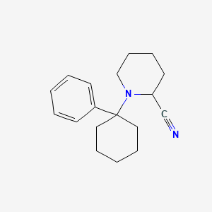 molecular formula C18H24N2 B14413039 1-(1-Phenylcyclohexyl)piperidine-2-carbonitrile CAS No. 81262-67-1