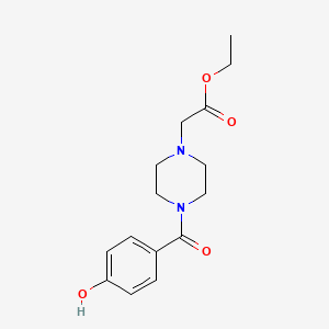 Ethyl [4-(4-hydroxybenzoyl)piperazin-1-yl]acetate