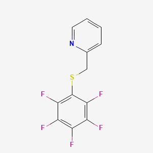 2-{[(Pentafluorophenyl)sulfanyl]methyl}pyridine