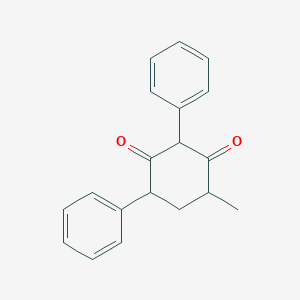 molecular formula C19H18O2 B14413071 4-Methyl-2,6-diphenylcyclohexane-1,3-dione CAS No. 84168-02-5