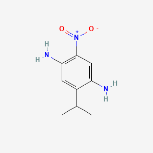 molecular formula C9H13N3O2 B14413088 4-Amino-3-nitro-6-isopropylaniline CAS No. 82856-97-1