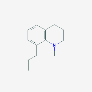 molecular formula C13H17N B14413095 1-Methyl-8-(prop-2-en-1-yl)-1,2,3,4-tetrahydroquinoline CAS No. 80574-07-8