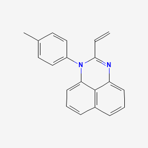 molecular formula C20H16N2 B14413123 2-Ethenyl-1-(4-methylphenyl)-1H-perimidine CAS No. 85968-05-4