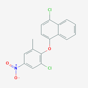 1-Chloro-4-(2-chloro-6-methyl-4-nitrophenoxy)naphthalene