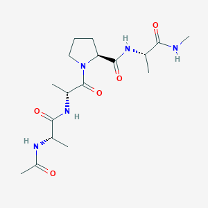 molecular formula C17H29N5O5 B14413144 N-Acetyl-L-alanyl-D-alanyl-L-prolyl-N-methyl-L-alaninamide CAS No. 86778-52-1