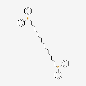 molecular formula C40H52P2 B14413159 (Hexadecane-1,16-diyl)bis(diphenylphosphane) CAS No. 82195-42-4