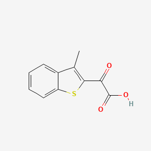 molecular formula C11H8O3S B1441316 2-(3-Methyl-1-benzothiophen-2-yl)-2-oxoessigsäure CAS No. 1258649-68-1