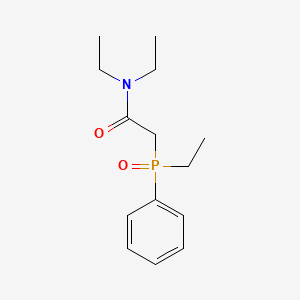 molecular formula C14H22NO2P B14413163 N,N-Diethyl-2-[ethyl(phenyl)phosphoryl]acetamide CAS No. 80413-45-2