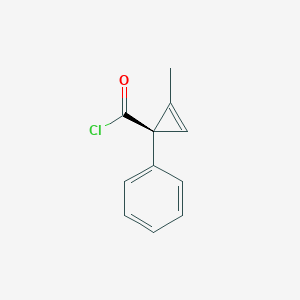 (1R)-2-Methyl-1-phenylcycloprop-2-ene-1-carbonyl chloride