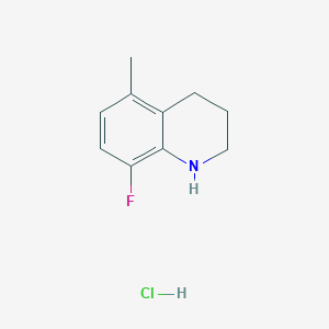 molecular formula C10H13ClFN B1441320 8-Fluoro-5-methyl-1,2,3,4-tetrahydroquinoline hydrochloride CAS No. 1269152-75-1