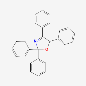 molecular formula C27H21NO B14413218 2,2,4,5-Tetraphenyl-2,5-dihydro-1,3-oxazole CAS No. 81315-68-6