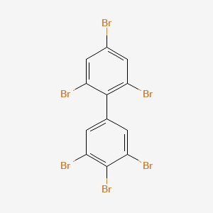 molecular formula C12H4Br6 B14413237 1,1'-Biphenyl, 2,3',4,4',5',6-hexabromo- CAS No. 84303-48-0