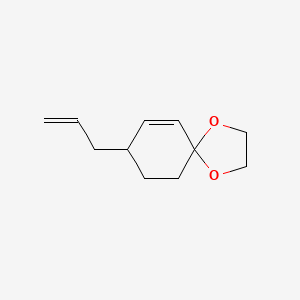 molecular formula C11H16O2 B14413243 8-(Prop-2-en-1-yl)-1,4-dioxaspiro[4.5]dec-6-ene CAS No. 81842-09-3