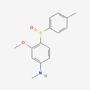 3-Methoxy-N-methyl-4-(4-methylbenzene-1-sulfinyl)aniline