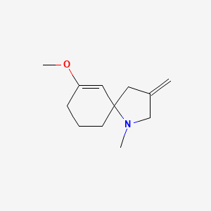 7-Methoxy-1-methyl-3-methylidene-1-azaspiro[4.5]dec-6-ene