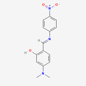 Phenol, 5-(dimethylamino)-2-[[(4-nitrophenyl)imino]methyl]-