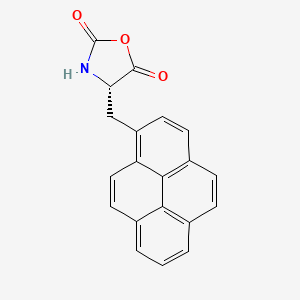 molecular formula C20H13NO3 B14413332 (4S)-4-[(Pyren-1-YL)methyl]-1,3-oxazolidine-2,5-dione CAS No. 87147-92-0