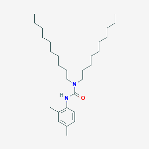 molecular formula C29H52N2O B14413338 N,N-Didecyl-N'-(2,4-dimethylphenyl)urea CAS No. 86781-48-8