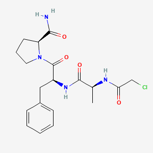 L-Prolinamide, N-(chloroacetyl)-L-alanyl-L-phenylalanyl-