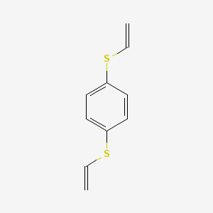 molecular formula C10H10S2 B14413344 1,4-Bis(ethenylsulfanyl)benzene CAS No. 86199-22-6