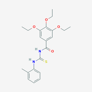 3,4,5-Triethoxy-N-[(2-methylphenyl)carbamothioyl]benzamide