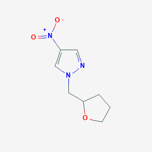 molecular formula C8H11N3O3 B1441340 4-硝基-1-(氧杂环丁-2-基甲基)-1h-吡唑 CAS No. 1006523-68-7