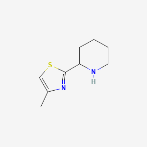 molecular formula C9H14N2S B1441341 2-(4-Metil-1,3-tiazol-2-il)piperidina CAS No. 933682-70-3