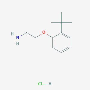 molecular formula C12H20ClNO B1441342 1-(2-氨基乙氧基)-2-叔丁基苯盐酸盐 CAS No. 1269152-72-8