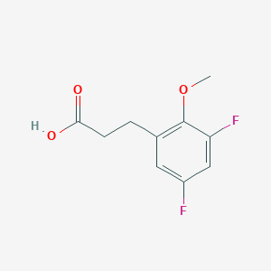 molecular formula C10H10F2O3 B1441347 3-(3,5-二氟-2-甲氧基苯基)丙酸 CAS No. 1092460-64-4