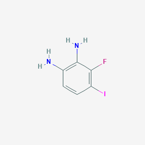 molecular formula C6H6FIN2 B1441349 1,2-二氨基-3-氟碘苯 CAS No. 1823902-72-2