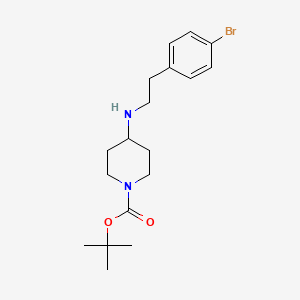 molecular formula C18H27BrN2O2 B1441365 1-Boc-4-[2-(4-溴苯基)-乙氨基]-哌啶 CAS No. 887584-01-2