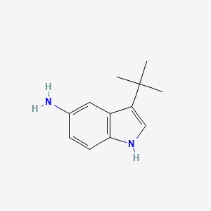 molecular formula C12H16N2 B1441374 3-tert-butil-1H-indol-5-amina CAS No. 952664-68-5