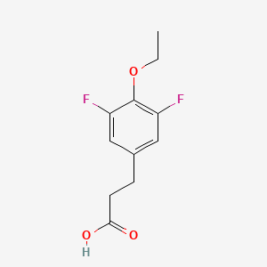 molecular formula C11H12F2O3 B1441376 3-(4-Ethoxy-3,5-difluorophenyl)propanoic acid CAS No. 1092461-00-1
