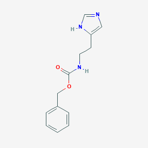 molecular formula C13H15N3O2 B144138 苄基[2-(1H-咪唑-5-基)乙基]氨基甲酸酯 CAS No. 74058-75-6