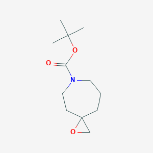 molecular formula C12H21NO3 B1441380 Tert-butyl 1-oxa-6-azaspiro[2.6]nonane-6-carboxylate CAS No. 790705-15-6