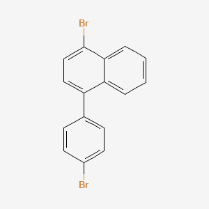 molecular formula C16H10Br2 B1441384 1-溴-4-(4-溴苯基)萘 CAS No. 952604-26-1