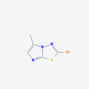 molecular formula C5H4BrN3S B1441388 2-Bromo-5-methylimidazo[2,1-b][1,3,4]thiadiazole CAS No. 230637-04-4