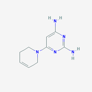 molecular formula C9H13N5 B14413934 6-(3,6-Dihydropyridin-1(2H)-yl)pyrimidine-2,4-diamine CAS No. 83976-37-8