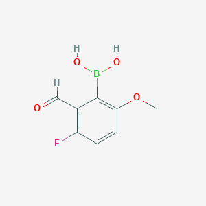 molecular formula C8H8BFO4 B1441395 3-Fluoro-2-formyl-6-methoxyphenylboronic acid CAS No. 1451392-14-5