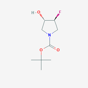 (3S,4S)-tert-Butyl 3-fluoro-4-hydroxypyrrolidine-1-carboxylate