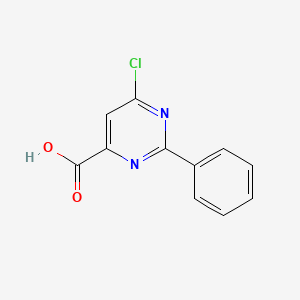 molecular formula C11H7ClN2O2 B1441398 6-Chloro-2-phenylpyrimidine-4-carboxylic acid CAS No. 913952-59-7