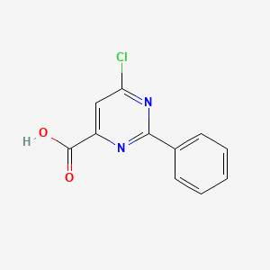 molecular formula C11H7ClN2O2 B1441398 6-クロロ-2-フェニルピリミジン-4-カルボン酸 CAS No. 913952-59-7