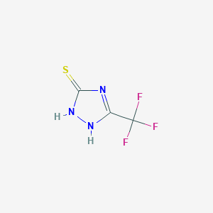 molecular formula C3H2F3N3S B014414 5-(三氟甲基)-4H-1,2,4-三唑-3(2H)-硫酮 CAS No. 68744-64-9
