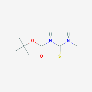 molecular formula C7H14N2O2S B1441400 Carbamic acid, [(methylamino)thioxomethyl]-, 1,1-dimethylethyl ester CAS No. 887913-52-2
