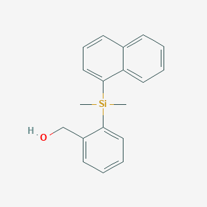 B1441404 {2-[Dimethyl(naphthalen-1-yl)silyl]phenyl}methanol CAS No. 1217863-49-4